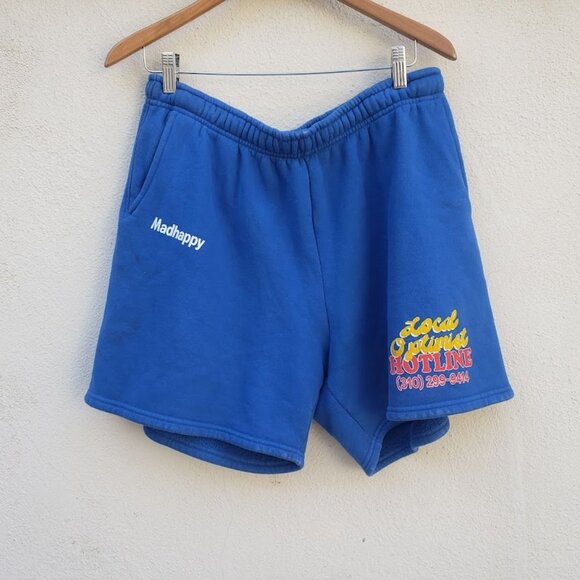 MADHAPPY Local Optimist Hotline Shorts in Blue - Picture 5 of 13